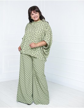 Комплект "Кэрри" хаки в черный горох
