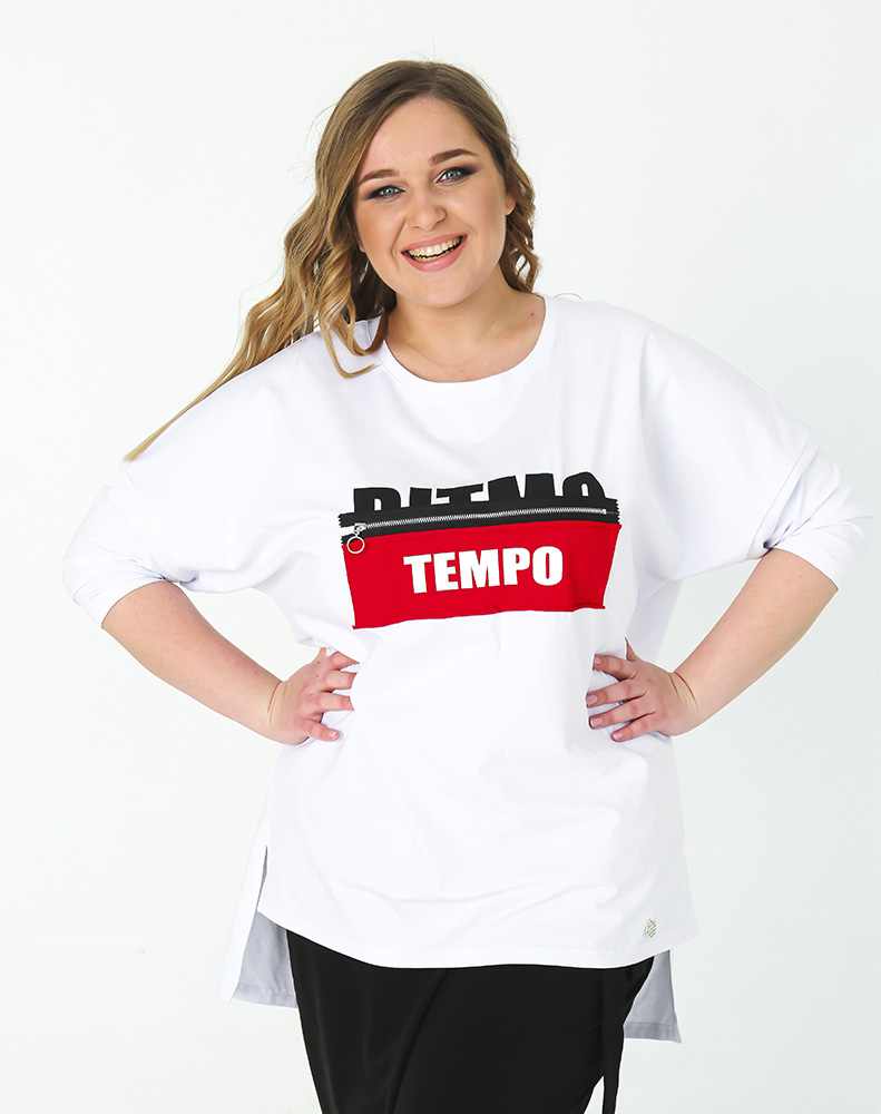 Лонгслив Темпо белая