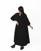 А666/2 Платье с открытой спиной Афина длинное черный
