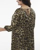 Платье с открытой спиной Афина хаки принт леопард