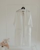 А553 Платье-халат на молнии органза белый