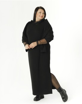 Комплект "Лира" платье + болеро черный