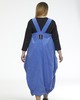 Платье-сарафан Нелли с пряжкой вельвет голубой