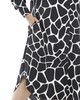 Платье Франка черный принт жираф