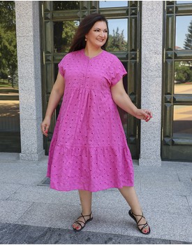 А770 Платье "Самира" шитье розовый
