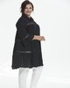 А574 Рубашка Азалия черный для женщин большого размера с доставкой по Москве и России