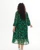А834 Платье Рамина зеленый принт леопард