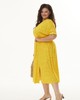 А855/Т Платье Эгвина желтый принт цветы для женщин большого размера с доставкой по Москве и России