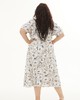 А855 Платье Эгвина бежевая акварель для женщин большого размера с доставкой по Москве и России