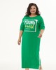 А401 Платье Стелла стропа зеленый для женщин большого размера с доставкой по Москве и России