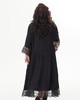 А 868 Платье с кружевом Эридана черный для женщин большого размера с доставкой по Москве и России