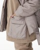 А869 Куртка с жилеткой Дебора кофе для женщин большого размера с доставкой по Москве и России
