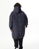 А711 Пальто Найт чернильный  150С для женщин большого размера с доставкой по Москве и России
