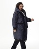 А711 Пальто Найт чернильный  150С для женщин большого размера с доставкой по Москве и России