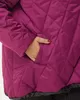 А606 Куртка Гартэн Бастет баклажан  ромбы 150С для женщин большого размера с доставкой по Москве и России