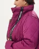 А606 Куртка Гартэн Бастет баклажан  ромбы 150С для женщин большого размера с доставкой по Москве и России