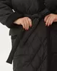 А818 Пальто комбинированное Адара черный 150С для женщин большого размера с доставкой по Москве и России