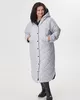 А883 Пальто Джимми геометрия светло-серый 100С для женщин большого размера с доставкой по Москве и России