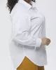 А741 Рубашка Фернанда белый для женщин большого размера с доставкой по Москве и России