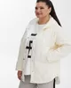 А915/1 Куртка Эсма ромб 100С молоко для женщин большого размера с доставкой по Москве и России