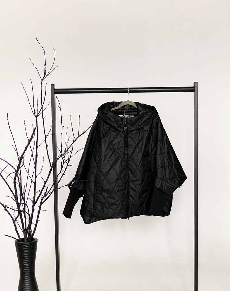А796/1 Куртка Киара ромб черный 100С для женщин большого размера с доставкой по Москве и России