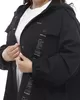 А744 Куртка Ниана джинса черный для женщин большого размера с доставкой по Москве и России