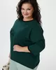 А1115/2-ка Свитшот Леонор изумрудный для женщин большого размера с доставкой по Москве и России