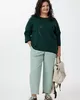 А1115/2-ка Свитшот Леонор изумрудный для женщин большого размера с доставкой по Москве и России