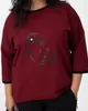 А1115/2-ка Свитшот Леонор бордовый для женщин большого размера с доставкой по Москве и России