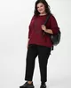 А1115/2-ка Свитшот Леонор бордовый для женщин большого размера с доставкой по Москве и России