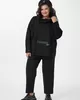 А990/1 Cвитшот Аяна черный для женщин большого размера с доставкой по Москве и России