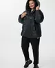 А1117 Куртка Флорена 200С черный (капли) для женщин большого размера с доставкой по Москве и России