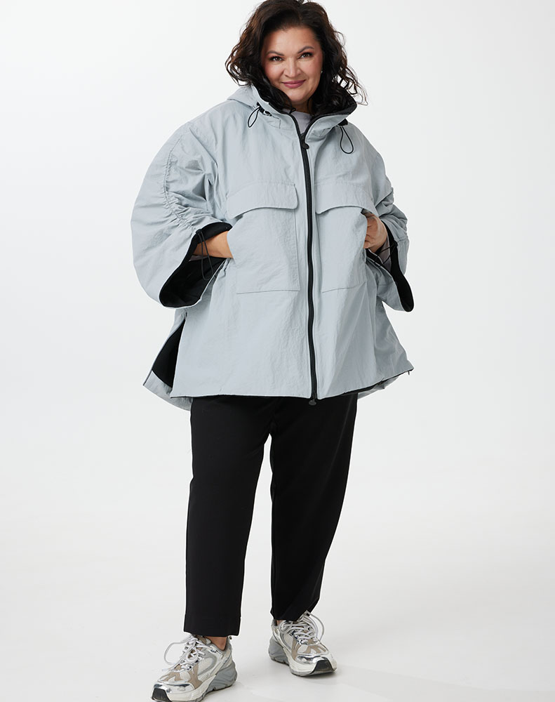 А917/1 Куртка Леандра светло-серый 80С для женщин большого размера с доставкой по Москве и России