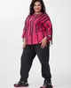 А1116/2-ка Свитшот Мерида фуксия + меланж для женщин большого размера с доставкой по Москве и России