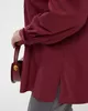 А1120 Рубашка Модеста бордовый для женщин большого размера с доставкой по Москве и России
