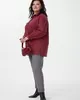 А1120 Рубашка Модеста бордовый для женщин большого размера с доставкой по Москве и России