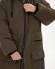 А1111 Пальто Иплит 200С хаки для женщин большого размера с доставкой по Москве и России