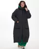 А1111 Пальто Иплит 200С черный для женщин большого размера с доставкой по Москве и России