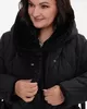 А1123 Пальто Адина 150С черный для женщин большого размера с доставкой по Москве и России