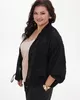 А1131 Блуза Дори черный (травка) для женщин большого размера с доставкой по Москве и России