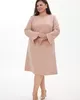S980 Платье Бэлла Цвет: лосось для женщин большого размера с доставкой по Москве и России