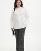 А1140 Блуза Сильверия молочный для женщин большого размера с доставкой по Москве и России