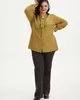 А1140 Блуза Сильверия горчичный для женщин большого размера с доставкой по Москве и России