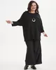 А1162 Туника Идис черный для женщин большого размера с доставкой по Москве и России