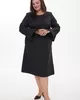 S980 Платье Бэлла Цвет: черный для женщин большого размера с доставкой по Москве и России