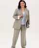 А1013/2 Костюм Гувер серый принт полоска для женщин большого размера с доставкой по Москве и России