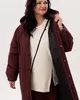 А1033 Пальто Кассия бургунди С80 для женщин большого размера с доставкой по Москве и России