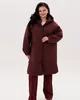 А1033 Пальто Кассия бургунди С80 для женщин большого размера с доставкой по Москве и России
