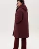А1033 Пальто Кассия бургунди С80 для женщин большого размера с доставкой по Москве и России