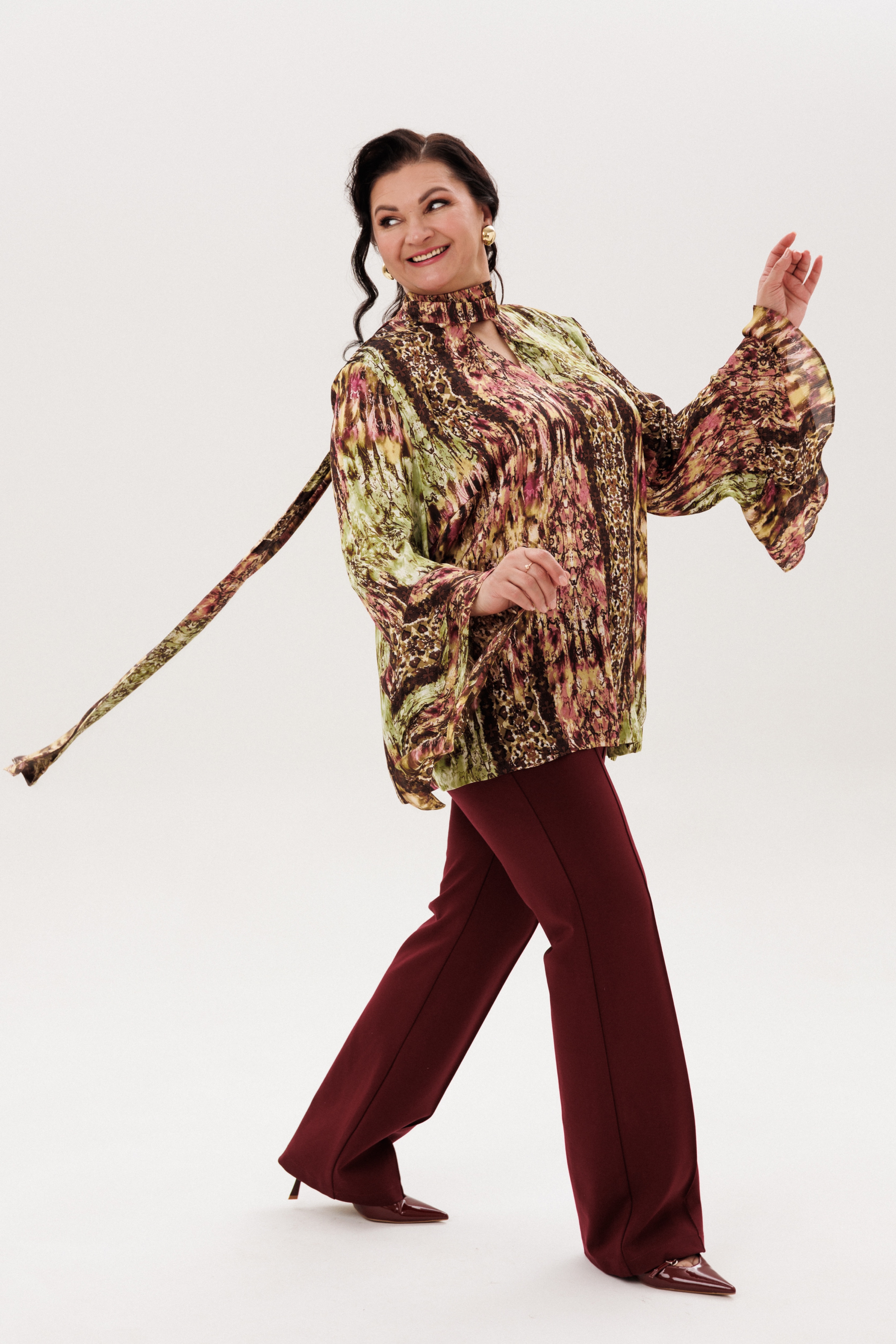 А1175 Туника Мистик микс для женщин большого размера с доставкой по Москве и России